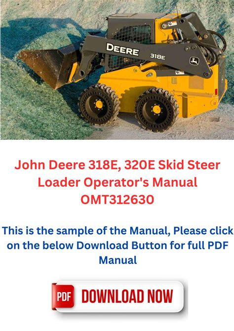 john deere 318e skid steer service manual|john deere service repair manual.